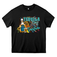 Black tequila time & sunshine Heavy Core Tee - SublimationCraftShop