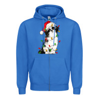 True Royal christmas shih tzu dog Zipper Hoodie - LillyAllenDesigns