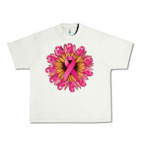 Pistachio cancer ribbon sunflower Urban Heavy Tee - NancyCooperArtShop