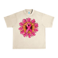 Sandshell cancer ribbon sunflower Urban Heavy Tee - NancyCooperArtShop