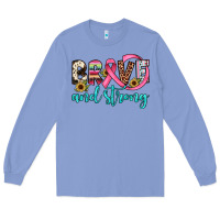 Colony Blue brave and strong Long Sleeve Tee - JahusDesignShop