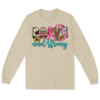 Mushroom brave and strong Long Sleeve Tee - JahusDesignShop