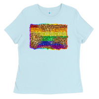Baby Blue pride background Ladies Tee - Zillion Design Studio
