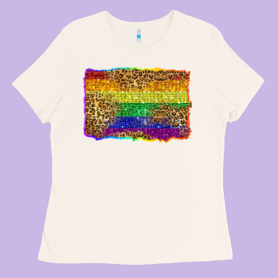 Pride Background Ladies Tee Designed By Zillion Design Studio