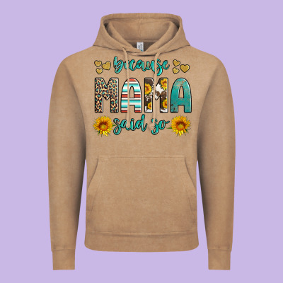 Because Mama Said So Western Sunflowers Vintage Hoodie Designed By Artiststas