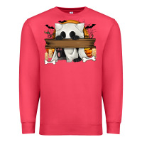 Cardinal Personalized Halloween Ghost Cat Premium Sweatshirt - texasbilliewilder