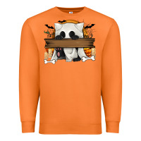 Carrot Personalized Halloween Ghost Cat Premium Sweatshirt - texasbilliewilder