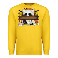 Lemon Personalized Halloween Ghost Cat Premium Sweatshirt - texasbilliewilder