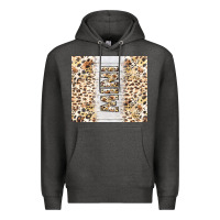 Charcoal Heather mother's day mini leopard tumbler tbs Premium Hoodie - TumblerDesignByShophia