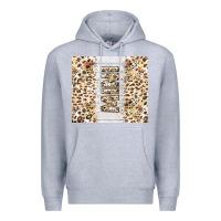 Heather Grey mother's day mini leopard tumbler tbs Premium Hoodie - TumblerDesignByShophia