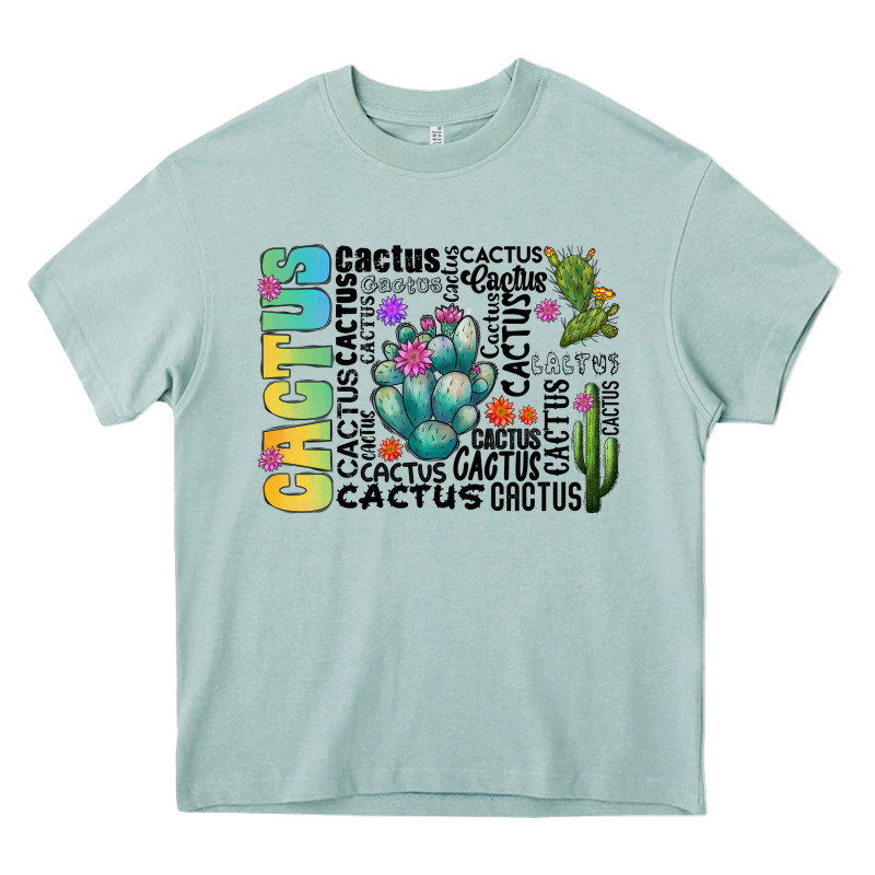 Cactus Heavy Core Tee by CowhideDigitalArt | Teevron