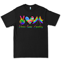 Black peace love equality Premium Tee - HRA Design Shop