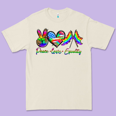 Peace Love Equality Premium Tee Designed By Hra Design Shop