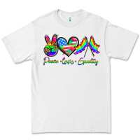White peace love equality Premium Tee - HRA Design Shop