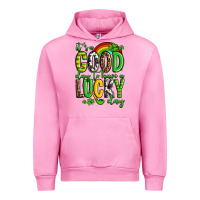 Fuchsia Pink St. Patrick's It's a good day to have a lucky day Urban Hoodie - OliviaCreatesArt
