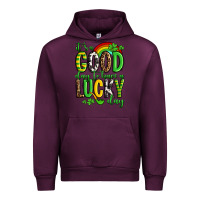 Mauve Wine St. Patrick's It's a good day to have a lucky day Urban Hoodie - OliviaCreatesArt