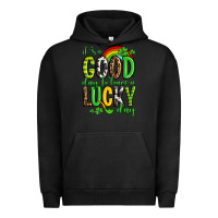 Pigment Black St. Patrick's It's a good day to have a lucky day Urban Hoodie - OliviaCreatesArt