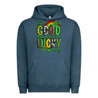 Pigment Midnight Navy St. Patrick's It's a good day to have a lucky day Urban Hoodie - OliviaCreatesArt