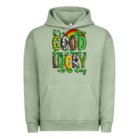 Pigment Oil Green St. Patrick's It's a good day to have a lucky day Urban Hoodie - OliviaCreatesArt