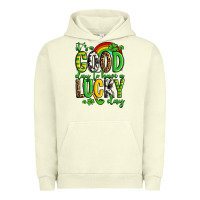 Pigment Pistachio St. Patrick's It's a good day to have a lucky day Urban Hoodie - OliviaCreatesArt