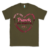 Army Green side by or miles apart friends will always be conn Classic Tee - MaliasSmallBusiness