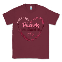 Burgundy side by or miles apart friends will always be conn Classic Tee - MaliasSmallBusiness