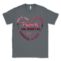 Charcoal Heather side by or miles apart friends will always be conn Classic Tee - MaliasSmallBusiness