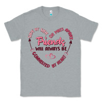 Heather Grey side by or miles apart friends will always be conn Classic Tee - MaliasSmallBusiness