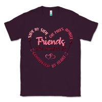 Plum side by or miles apart friends will always be conn Classic Tee - MaliasSmallBusiness