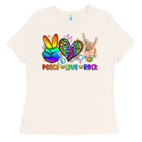 Bone peace love rock Ladies Tee - Zillion Design Studio