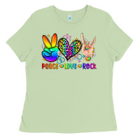 Matcha peace love rock Ladies Tee - Zillion Design Studio
