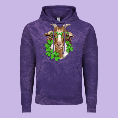 St Patricks Goat With Glasses Vintage Hoodie Designed By Artiststas