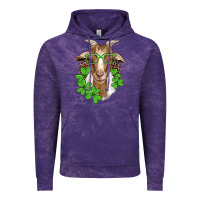 Cloud Purple st patricks goat with glasses Vintage Hoodie - Artiststas
