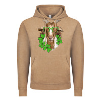 Vintage Coffee st patricks goat with glasses Vintage Hoodie - Artiststas