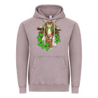 Vintage Zinc st patricks goat with glasses Vintage Hoodie - Artiststas