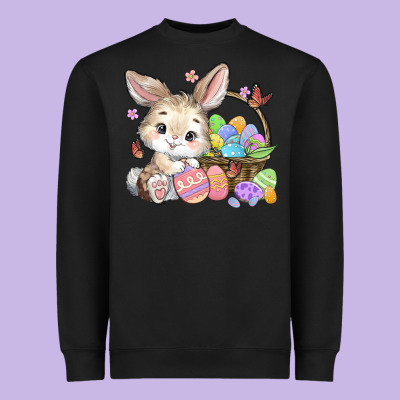 Easter Bunny Heavyweight Sweatshirt Designed By Maliassmallbusiness