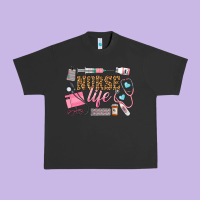 Western Nurse Life Urban Heavy Tee Designed By Lillyallendesigns