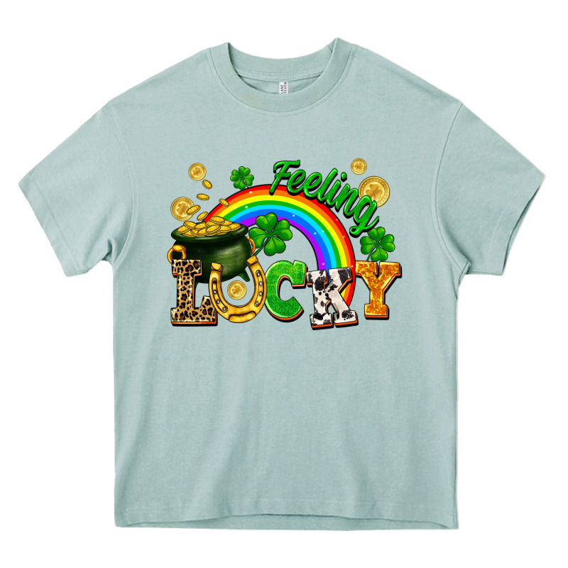 Feeling Lucky Heavy Core Tee by FaDigitalArtStudio | Teevron