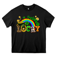 Black feeling lucky Heavy Core Tee - FaDigitalArtStudio