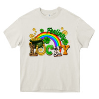 Cream feeling lucky Heavy Core Tee - FaDigitalArtStudio