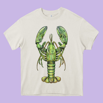 Lobster Heavy Core Tee Designed By Barkaloodesign
