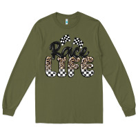 Army Green race life Long Sleeve Tee - MaliasSmallBusiness