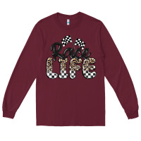 Burgundy race life Long Sleeve Tee - MaliasSmallBusiness
