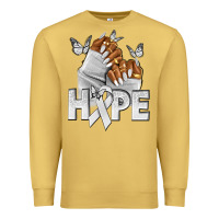 Antique Gold hope white ribbon lung cancer nails Premium Sweatshirt - NancyCooperArtShop
