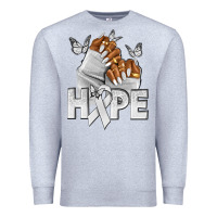 Heather Grey hope white ribbon lung cancer nails Premium Sweatshirt - NancyCooperArtShop