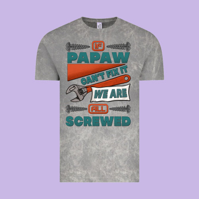 If Papaw Can't Fix It We Are All Screwed Vintage Tee Designed By Jasminsmagicworld
