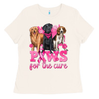 Bone Paws For The Cure Ladies Tee - texasbilliewilder