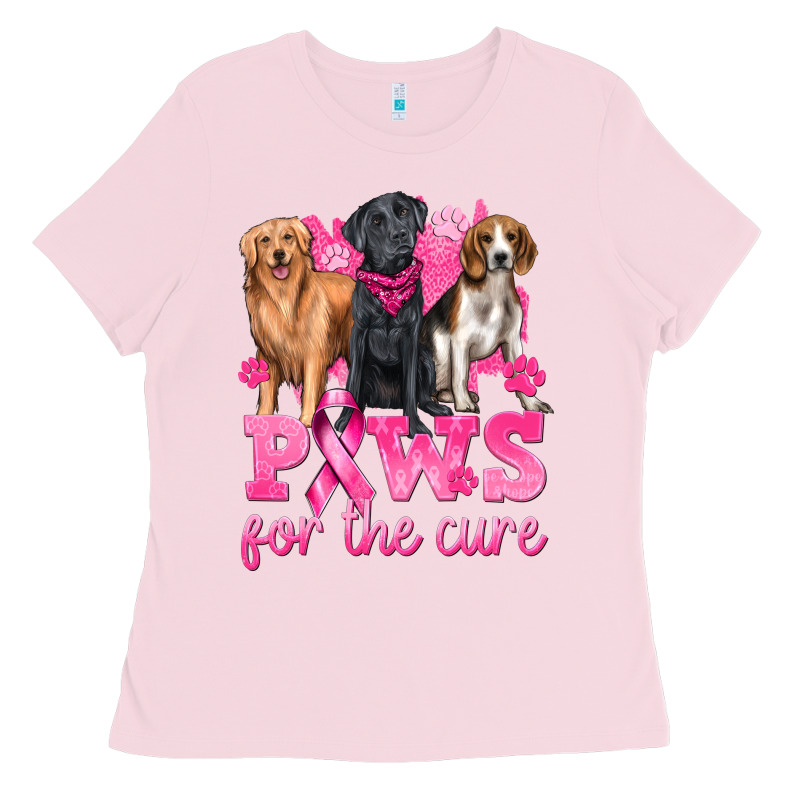 Paws For The Cure Ladies Tee by texasbilliewilder | Teevron