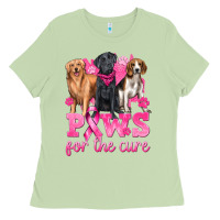 Matcha Paws For The Cure Ladies Tee - texasbilliewilder