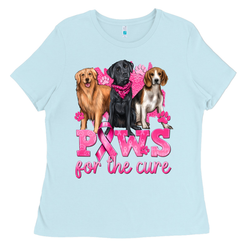 Paws For The Cure Ladies Tee by texasbilliewilder | Teevron